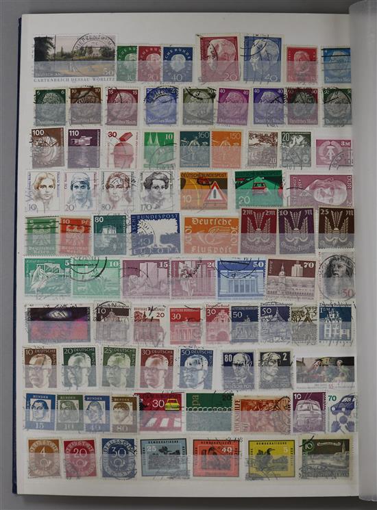 A stock of stamps 30.5cm